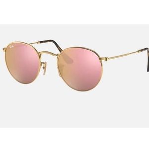 Ray-ban Round Metal rose gold sunglasses